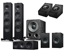KEF Q550 / Q150 & SVS PB-1000 PRO 5.1.2 Atmos Speaker Bundle - Black