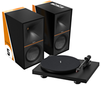 Pro-Ject Debut Carbon Evo - Satin Black + Klipsch The Nines McLaren Wireless Powered Speakers