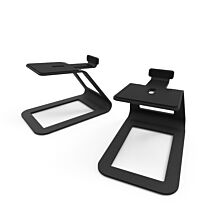 Kanto SE4 Elevated Desktop Speaker Stands for Midsize Speakers Pair - Black