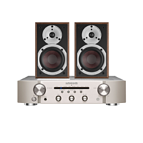 Marantz PM6007 Amplifier Silver & Dali Spektor 1 Walnut Speakers Bundle