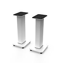 Kanto SX22 22" Tall Fillable Speaker Stands with Isolation Feet Pair - White