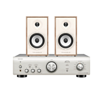 Denon PMA-600NE Amplifier Silver + Triangle Borea BR02 Light Oak Speakers