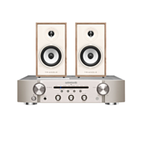 Marantz PM6007 Amplifier Silver & Triangle Borea BR02 Light Oak Speakers Bundle