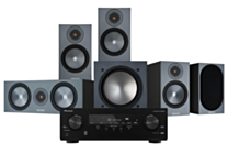 Pioneer VSX-535 + Monitor Audio Bronze 50 5.1 Speaker Package - Black