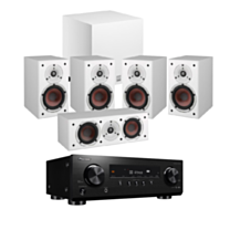 Pioneer VSX-534 5.2 Channel AV Receiver + Dali Spektor 2 5.1 Speaker Package - White