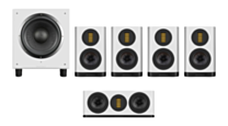 Wharfedale Evo 5.1 Surround Sound Bundle – White with SW-10 Subwoofer – White