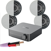 WiiM AMP + x4 Q Install Qi65CB In-Ceiling Speakers