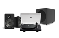 Pro-Ject Debut EVO 2 + Kanto YU6 with SUB8 MKII Bundle in Matte Black