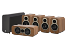 Q Acoustics 3010C 5.1 Cinema Pack – Pin Oak with 3060S Subwoofer - Carbon Black