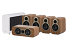 Q Acoustics 3010C 5.1 Cinema Pack – Pin Oak with 3060S Subwoofer - Arctic White