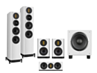 Wharfedale Evo 5.3 – 5.1 Surround Sound Bundle – White with SW-12 Subwoofer - White
