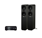 Yamaha A-S501 Hi-Fi Stereo Amplifier + Q Acoustics 5050 Floor Standing Speakers Package and 5 metres Classic 79 Strand