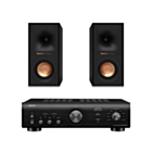 Denon PMA-600NE - Integrated Amplifier + Klipsch R-40M Bookshelf Speakers