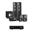 JBL MA510 5.2 8K AV Receiver + Dali Oberon 5 - 5.1 Speaker Package