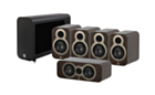 Q Acoustics 3010C 5.1 Cinema Pack – Claro Walnut with 3060S Subwoofer - Satin Black