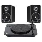 Elipson Chroma 400 RIAA BT + Elipson Prestige Facet 6B BT Wireless Book Shelf Speakers (Black) 