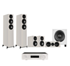 Wharfedale Diamond 12.3i HCP 5.1 Home Cinema Pack - Grey + JBL MA510 - White