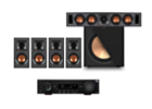 JBL MA310 5.2 4K AV Receiver + Klipsch R-41M 5.1 Home Theatre System R-34C Centre Speaker and 12” Subwoofer Package