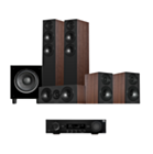Wharfedale Diamond 12.3i HCP 5.1 Home Cinema Pack - Walnut + JBL MA510 - Black