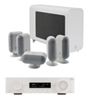 JBL MA310 5.2 4K AV Receiver + Q Acoustics Q7000i 5.1 Cinema Speakers and 3060S Subwoofer – Satin White