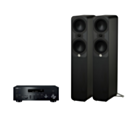 Yamaha R-N600A Hi-Fi Network Receiver Amplifier + Q Acoustics 5050 Floor Standing Speakers Package and 5 metres Classic 79 Strand