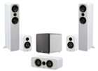 Q Acoustics 3050C 5.1 Cinema Pack – Satin White with Q SUB100 10" Subwoofer – Satin White