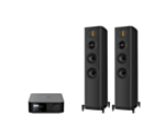 WiiM AMP Ultra Network Stereo Amplifier + Wharfedale Evo 5.3 Floor Standing Speakers Package and 5 metres Classic 79 Strand