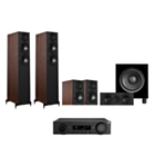 Wharfedale Diamond 12.3i HCP 5.1 Home Cinema Pack - Walnut + JBL MA510 - Black