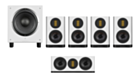 Wharfedale Evo 5.1 Surround Sound Bundle – White with SW-10 Subwoofer – White