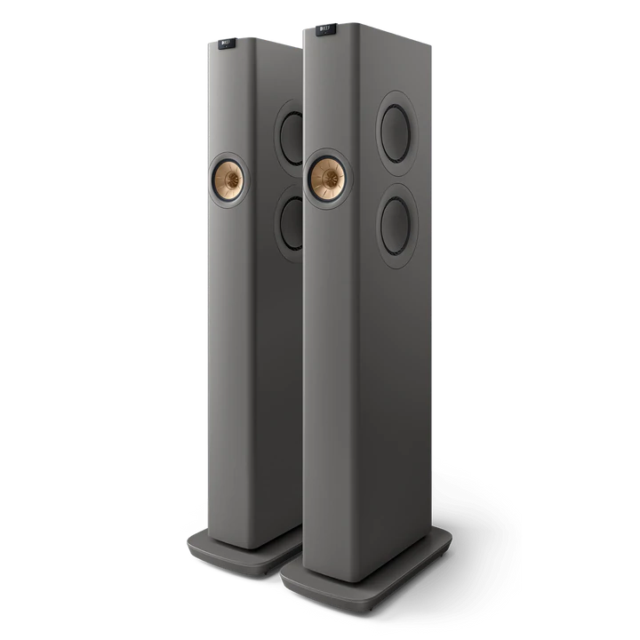 KEF LS60 Wireless Floorstanding Speakers - Titanium Grey