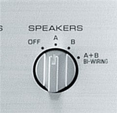 Speaker A, B or A+B Selection and Speaker Terminals for Two Systems